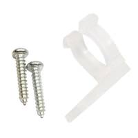 American Lighting RL-Clip/Screw (Bag of 10 Plastic Mounting Clips for 1/2" Rope LT,Clear,U-SH